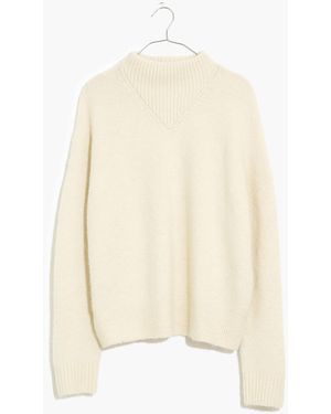 MW Plus Dillon Mockneck Pullover Jumper - Natural
