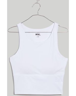 MW L Flex Cutout-Back Tank - White
