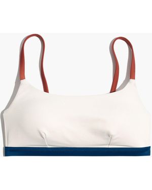 MW Madewell Second Wave Sport Bikini Top - White