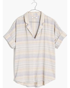 MW Crinkle Hayden Popover Top - White