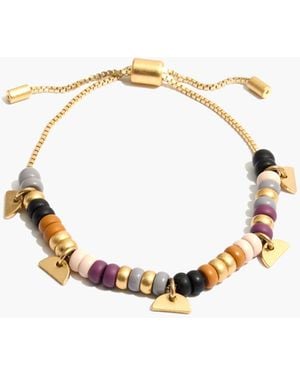 MW Beaded Chain Bracelet - White