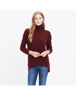 MW Wafflestitch Turtleneck Jumper - Red