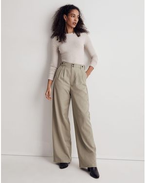 MW The Harlow Wide-Leg Pant - Natural