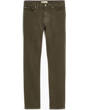 MW Garment-Dyed Skinny Jeans - Green