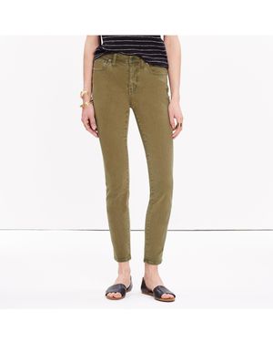 MW "9" High-Rise Skinny Crop Jeans: Colorwash Edition" - Natural