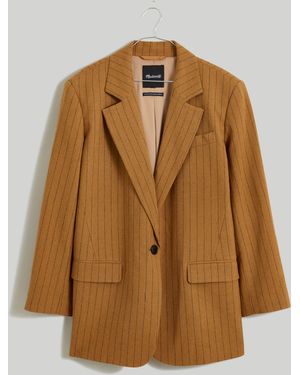 MW Plus Oversized Blazer - Brown