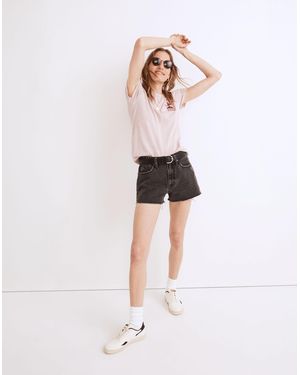 MW Madewell X Made Some Souvenirs Embroidered Perfect Vintage Tee - White