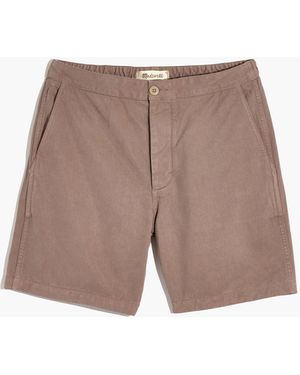 MW "7 1/2" Easy Drawstring Chino Shorts" - Blue