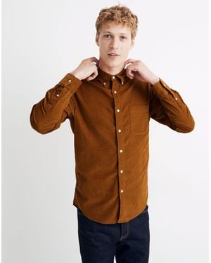 MW Corduroy Button-Down Shirt - Brown