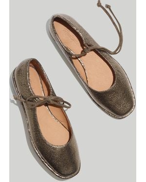 MW The Normani Lace-Up Mary Jane - Natural