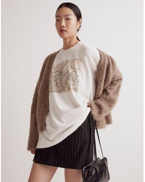 MW Madewell X Creative Growth Gina Damerell Graphic Ex-Boyfriend Tee - Natural