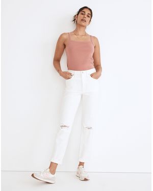 MW The High-Rise Slim Boyjean - White
