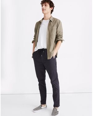 MW Garment-Dyed Twill Drawstring Trousers - White