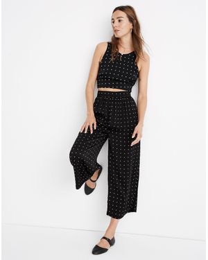 MW Huston Pull-On Crop Trousers - Black