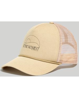 MW L Recreation Club Organic Cotton Trucker Hat - Natural