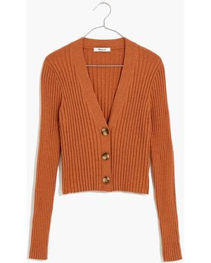 MW Brenville Crop Cardigan Jumper - Orange
