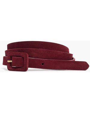 MW Suede Covered Buckle Belt