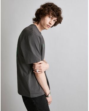 MW Garment-Dyed Graphic Allday Crewneck Tee - Grey