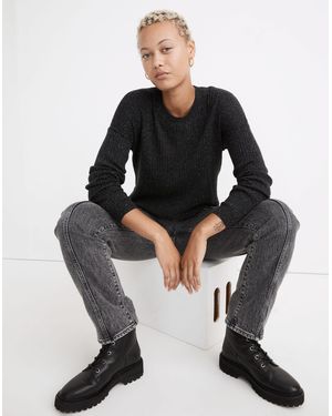 MW Donegal Lawson Crop Pullover Jumper - Black