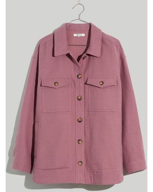 MW Plus Waffleback Branner Shirt-Jacket - Pink
