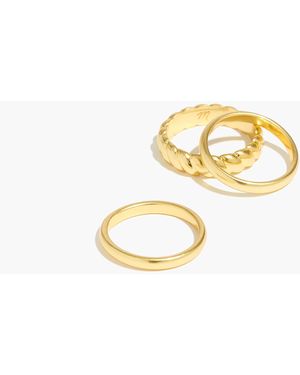 MW Puffed Ring Set - Metallic