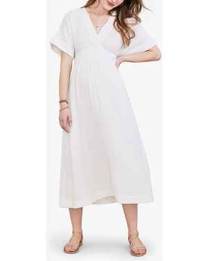 MW Hatch Collection&Reg; Maternity Carolina Dress - White