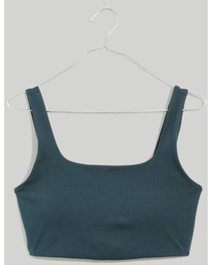 MW Plus L Flex Square-Neck Sports Bra - Blue