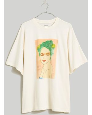 MW Plus Madewell X Creative Growth Ying Ge Zhou Graphic Ex-Boyfriend Tee - Metallic