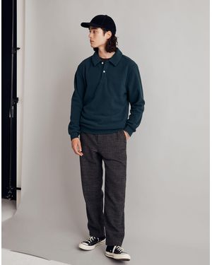 MW (Re)Sourced Fleece Polo Shirt - Blue