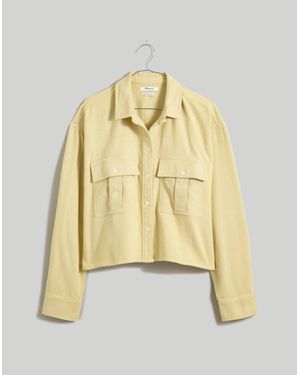 MW Flannel Cargo Button-Up Shirt - Natural