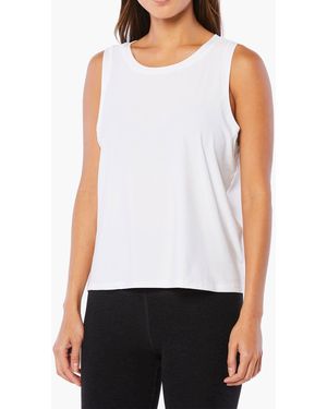 MW Beyond Yoga Balanced Muscle Tank - White