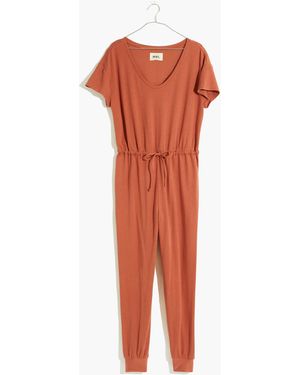 MW L Breeze Drawstring Jumpsuit - Red