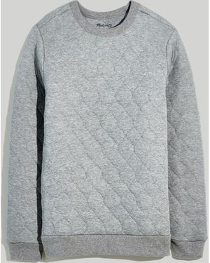MW Quilted Sweatshirt - Grey