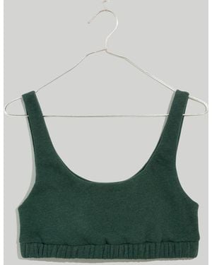 MW Madewell X Donni (Re)Sourced Fleece Sports Bra - Green