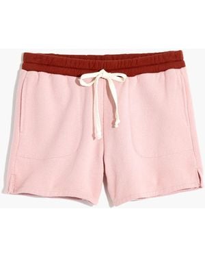 MW L Airyterry Stitched-Pocket Sweatshorts - Pink