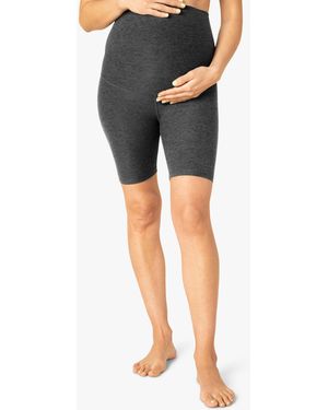 MW Beyond Yoga Spacedye Maternity Biker Short - Blue