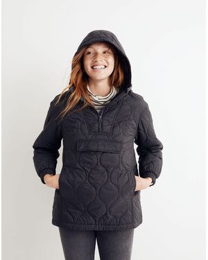 MW Quilted Packable Popover Puffer Jacket - Blue