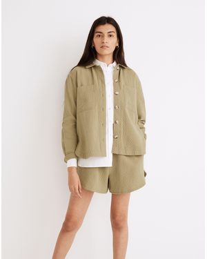 MW Diamond Jacquard Shirt-Jacket - Natural