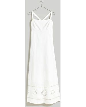 MW Petite Tie-Back Cami Midi Dress - White