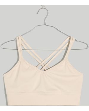 MW Plus L Flex Strappy Sports Bra - Natural