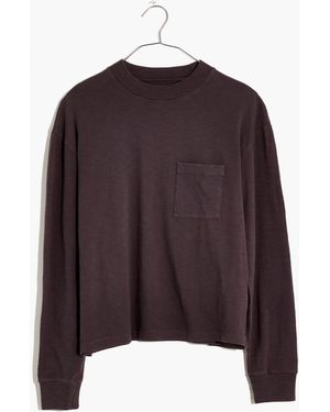 MW Garment-Dyed Pocket Tee - Purple