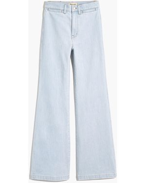 MW "11" High-Rise Flare Jeans - White