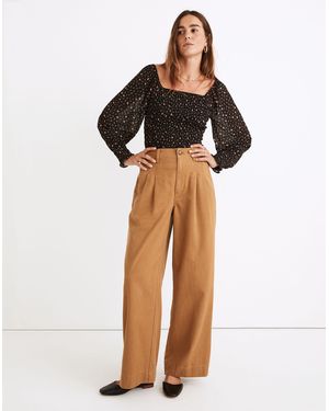 MW Corwin Pleated Straight Trousers - Multicolour