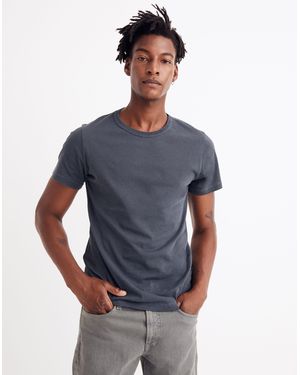 MW Garment-Dyed Allday Crewneck Tee - Blue