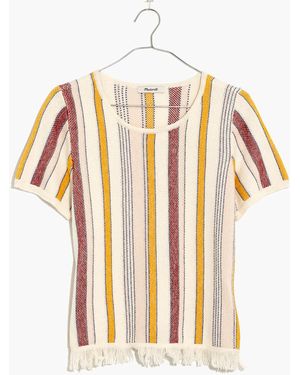MW Blakley Stripe Jumper Tee - White