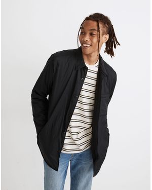 MW Nylon Button-Up Shirt Jacket - Black
