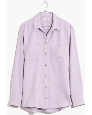 MW Flannel Sunday Shirt - White