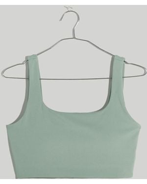 MW Flex Square-Neck Sports Bra - White