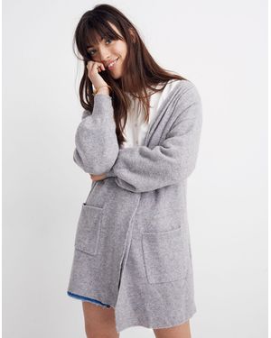 MW Edgewater Bubble-Sleeve Cardigan Jumper - Grey
