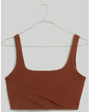 MW Plus L Flex Square-Neck Sports Bra - Brown